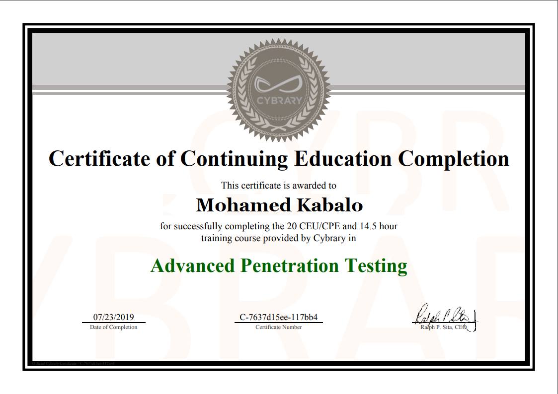 Advanced Penetration Testing